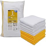 プロスタッフ 洗車用品 拭き取りクロス CCウォーター マイクロファイバークロス 10枚入り X-61 白色×黄色