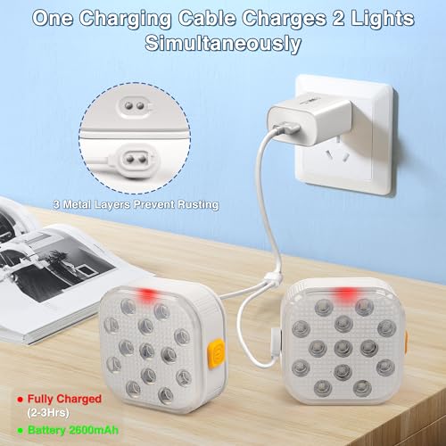 Luzes de piscina submersíveis recarregáveis com controle remoto, IP68 à prova d'água 16 luzes LED q