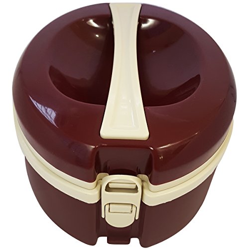 Termoprato 1,5l Marmita Prato Triplo Térmico Alça Microondas, Zanline, Bordô