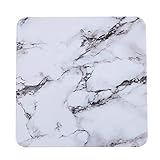 XXLCJ La Placa de Postre Vajilla De Melamina Plato de mármol Textura imitación de Porcelana Steak Sushi Occidental (Size : 23 * 23CM)