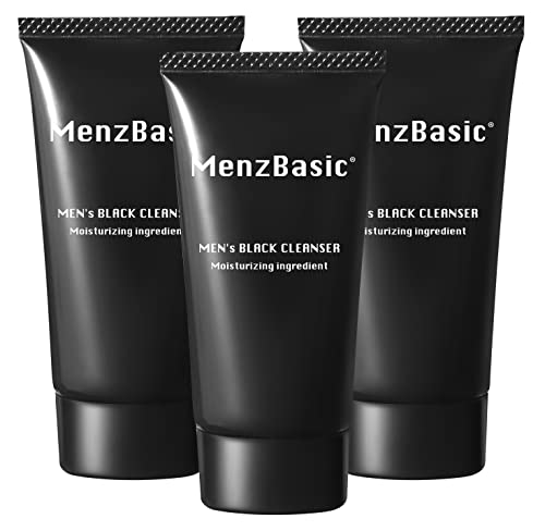 メンズベーシック ブラッククレンザー 3way洗顔料 クレンジング 角質ケア 美容パック 炭クレンジング 70g 3個セット