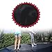 kowaku Trampoline Pad Jumping Pad Sturdy Waterproof Replacement Jumping Mat Jumping Cloth for Workout Exercise Gymnastics Adults, 75cm with 32 Buckles, Black and Red