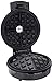 Chefman Perfect Pour Volcano® Belgian Waffle Maker w/ No Overflow Design, Round Waffle-Iron for Mess-Free Waffles, Best Small Appliance Innovation Award Winner, Measuring Cup & Cleaning Tool Included, Black