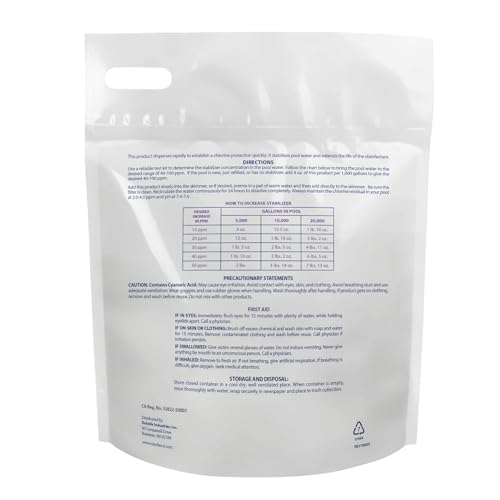 image for Robelle 7-Pounds Premium Chlorine Stabilizer and Conditioner, Concentr