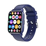 MINIX Newly launched Hawk 1.69inch Smartwatch with Message Reminder, Blood Pressure Heart & SpO2 Monitoring, Sleep Monitor & Water Resistance(Blue)