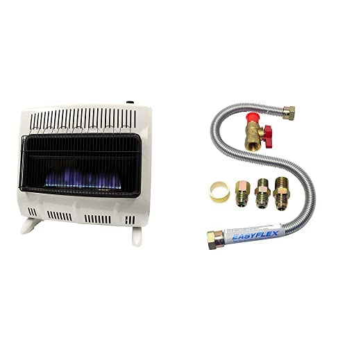 Amazon.com: Mr. Heater 30,000 BTU Vent Free Blue Flame Natural Gas Heater  MHVFB30NGT u0026 F271239 One-Stop Universal Gas-Appliance Hook-Up Kit,Small :  Everything Else