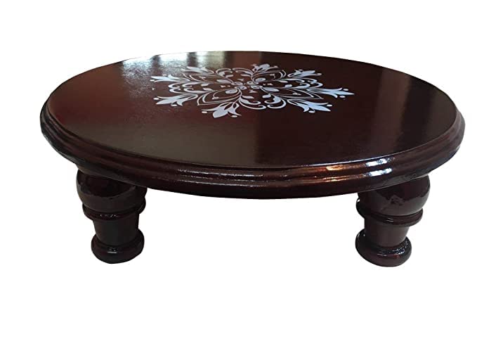 Wooden Handmade Round Shape Coffee Table in Sheesham Wood Drawing Room Center Table-image-42