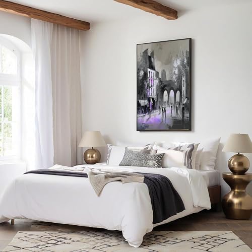 Affiches murale gris style impressionniste rétro sans cadre - 5