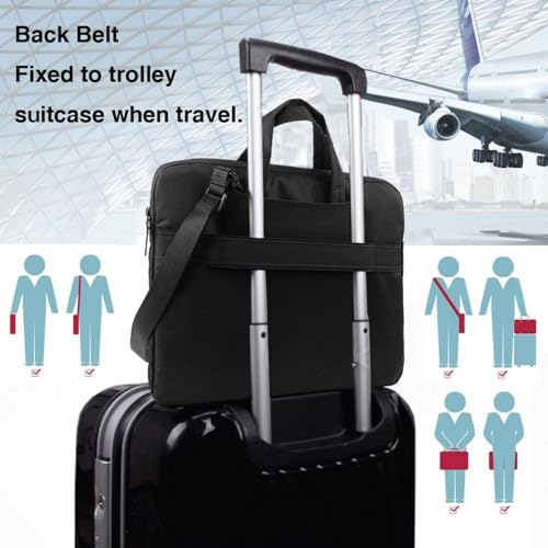 Laptop Bag Native American Print Durable Tote Shoulder Computer Bag with Shockproof Design, Messenger Briefcase4