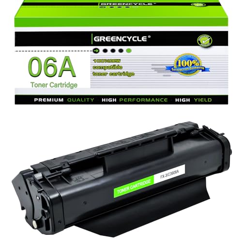 greencycle High-Yield 06A Compatible Toner Replacement for HP 06A C3906A Black Toner Cartridge for LaserJet 5L Xtra 5L-FS 6L 6Lse 6Lxi 3100 3100se 3100xi 3150 3150se 3150xi(1 Pack)