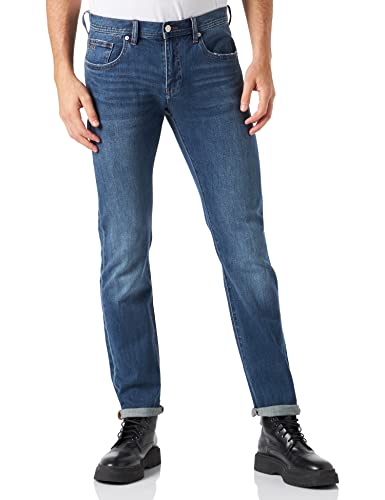 Vita bassa con cerniera Armani Exchange Slim Fit J13, Sostenibile e Crossgender, Jeans Uomo, Blu (Indigo Denim), 31