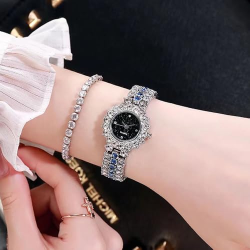 Montre à quartz chic avec strass lot de 5 finitions soignées pour femme élégante
