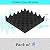 8 Pack Acoustic Foam Panels, 12"x12"x2" Egg Crate Tiles, Sound Absorbing Studio Wedges for Wall, Home Theater, Vocal Booth (Black)