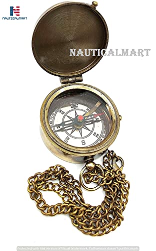 Brújula Nautical-Mart Grabada con Caja de Madera miniatura 2