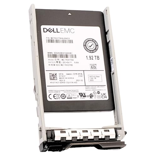 Dell 1.92TB SATA 6Gb/s 2.5in Enterprise PowerEdge Mixed-Used SSD for: R630, R730, R730xd, R620, R830, R720, R720xd, R610, R710, R720, R920, R210, R410, R710, R815 071K37 G13 (Renewed)