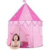JOYBEE Children Play Tent,Girls Princess Castle for Indoor/Outdoor Use,Pink Upgrade 190T Polyester 47