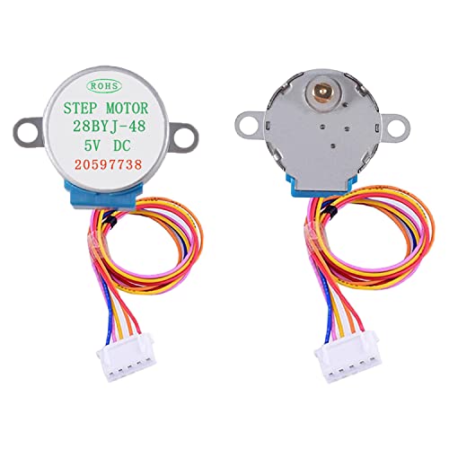 Cenrykay 5 Sets 28Byj-48 Uln2003 5V Small Stepper Motor，Uln2003 Driver Board 28Byj-48 Stepper Motor Compatible With Arduino #TOP2
