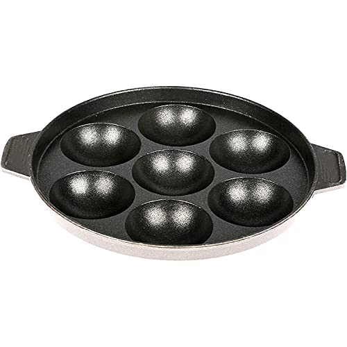 Shriya Appam Patra Paniyaram Non-Stick Pan 7 Cavities Non-Stick Appam Patra Appam Chetty Paniyaram Pan Patra With Stainless Steel Lid #TOP1