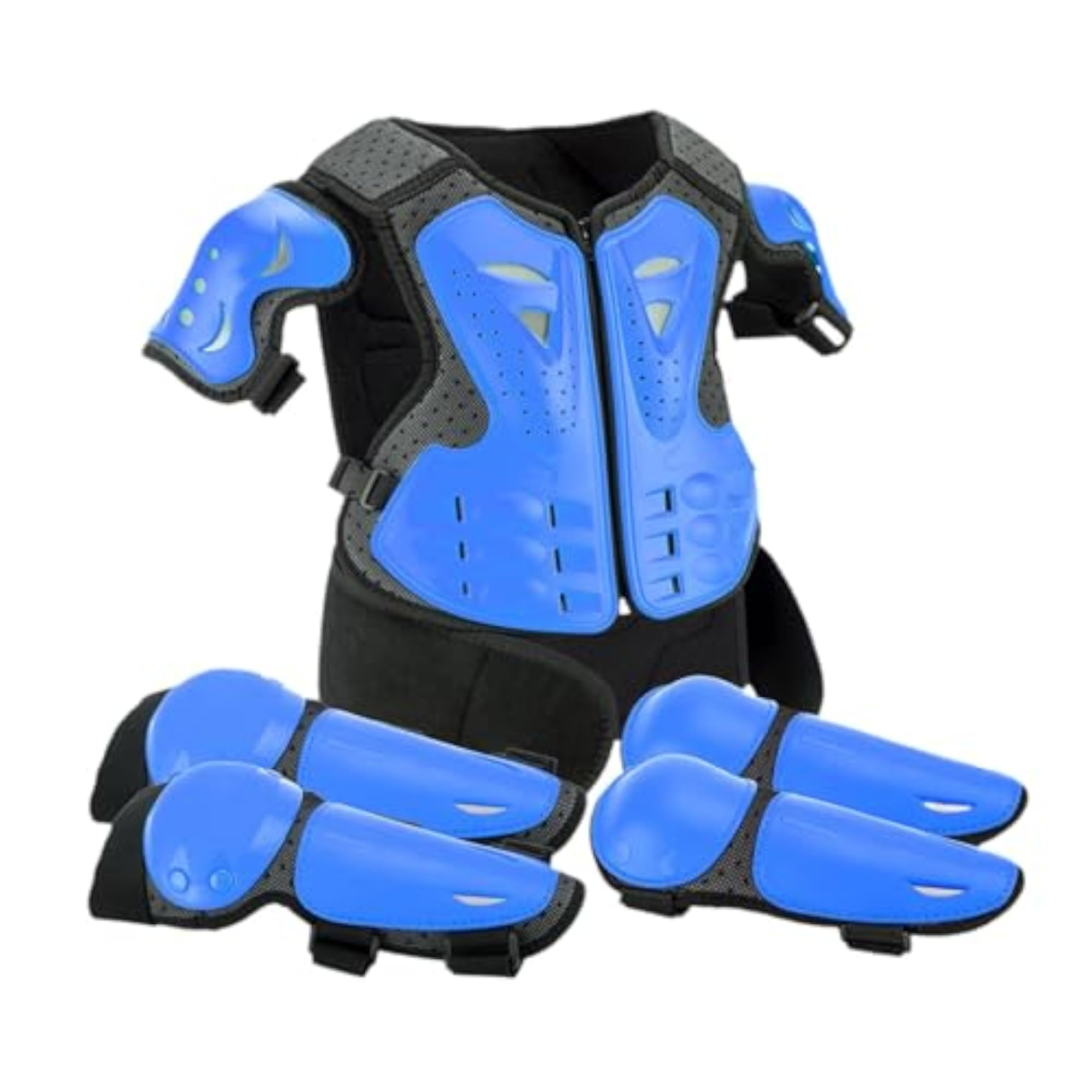 Kids Motorcycle Armor Suit for Riding Skateboard, Blue