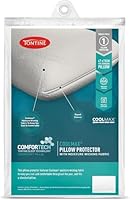 Tontine T6631 Comfortech Coolmax Pillow Protector – Moisture Wicking Cooling Fabric for Night Comfort – Zip Closure for Hygiene – Breathable and Washable Cover – Fits Standard Pillow