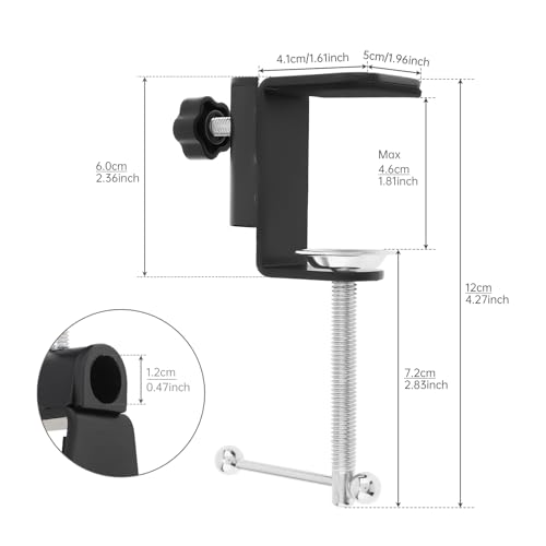 Image of C-Clamp Base Stand Mounting Accessory, Super C Clamp Heavy Duty Desk Clamp, Desk Table Mount Clamp for Monitor Mount Stands Workstation