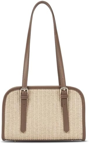 Straw Shoulder Bag for Women Woven Beach Purse Summer Purse Straw Bags for Women 2025