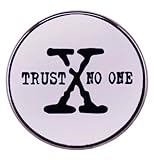 Trust No One The X-Files Truth is Out There Mulder Scully Sci-Fi TV Show I Want to Believe Poster UFO Alien 1' Enamel Pin Badge