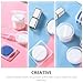 8Pcs Powder Puff Holder Round Square Makeup Sponge Beauty Sponge Carrying Case Powder Puff Container Makeup Egg Storage Box for Sponge
