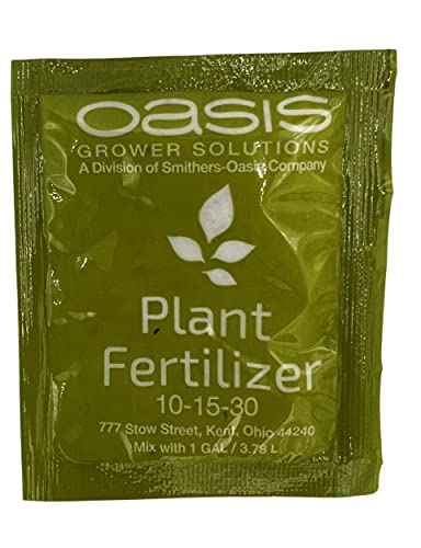 Oasis 10-15-30 Fertilizer Packs - 20Ct - Each Packet Makes One Gallon #TOP10