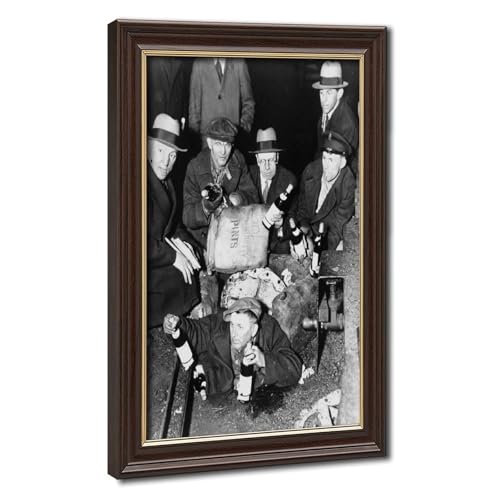 Impression sur toile agents de l'interdiction 1932 finition premium
