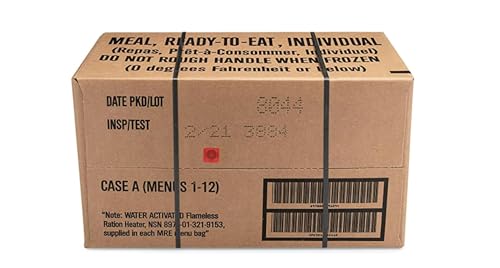 Wornick Sopacko, Ameriqual MRE Meals Ready to Eat Inspection dates 2025 or 2026 or Better , Emergency Food Supply, Survival Camping Outdoor (INSPECTION DATE IS NOT EXPIRATION DATE) 12 Pack(A & B Case Bundle, 2, Count)