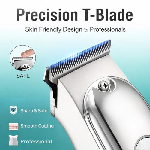 Image of Professional Beard Trimmer For Men, 2X Fast Charging, USB Type C, 120 Min Runtime, Hair Trimmer, Shaving Machine, Cordless Beard, 3 length Settings, 1 Year Warranty (Silver)