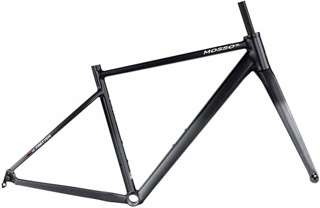 700C Road Bike Frameset with Carbon Fibre Fork 41cm/44cm/47cm/50cm/53cm Aluminum Alloy Disc Brake Frame Thru Axle F12*100mm R12*142mm BSA 68mm