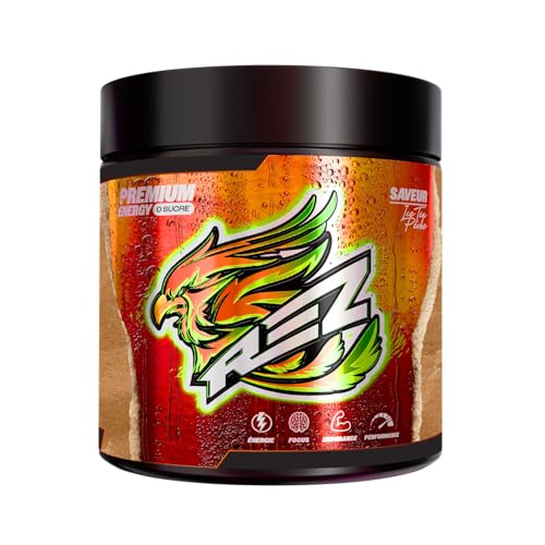 Rez | Energy Drink en Poudre | Boisson Énergisante SANS Sucre | Colorants et Arômes Naturels | Fabriqué en France | 40 Shakers en 1 Pot (400g (Lot de 1),...