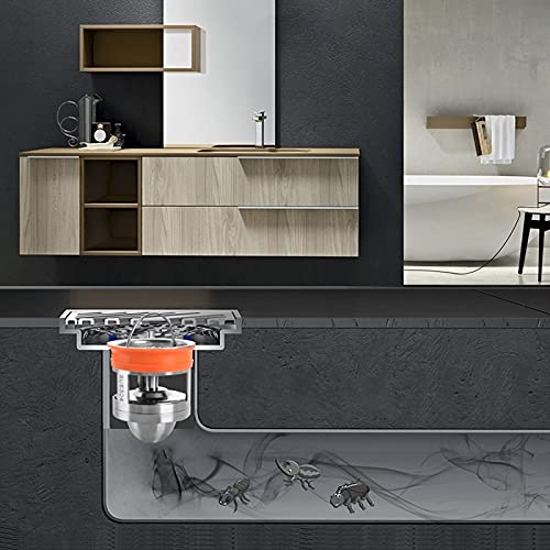 Filtro antiobstrucción de acero inoxidable para desagüe de ducha y baño 6