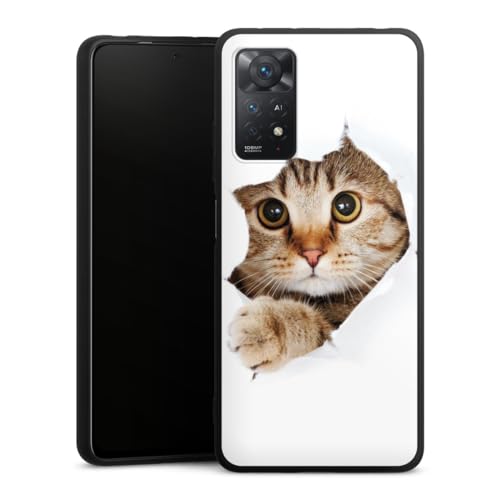 Coque en silicone Xiaomi Redmi Note 11 Pro 4G DeinDesign motif chat
