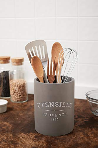 Fox Run Concrete Utensil Crock Or Flower Vase, Large, Gray #TOP3
