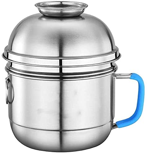 SOYNIA Lunch Boxes Tooboo Fast Food Lunch Box; Stainless Steel Lunch Box; Instant Noodle Bowl; Thick Round Lunch Box; Student; Canteen Rice Bowl; Double-layer Instant Noodle Cup,Bento-Styled Lunch Sol