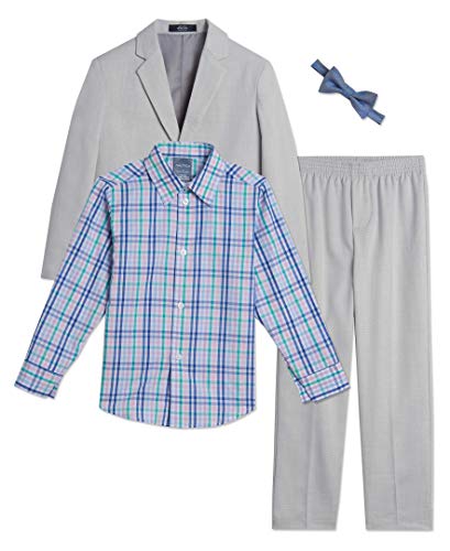 Image of Nautica Boys' Suit Set with Jacket, Pant, Shirt and Tie