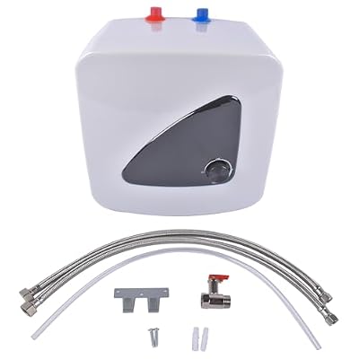 Electric Mini Tank Water Heater 4 Gallons Small Pressure Resistant Hot Water Tank, 110V 1500W Under-Sink Boiler