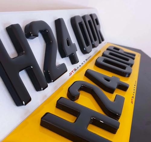 Front & Rear Standard Registration Number Plates with Double Sided Sticky Pads, 100% Road/MOT Legal UK Number Plates for Cars, 2D, 3D, 4D Durable Acrylic Passed Plate - Image 4