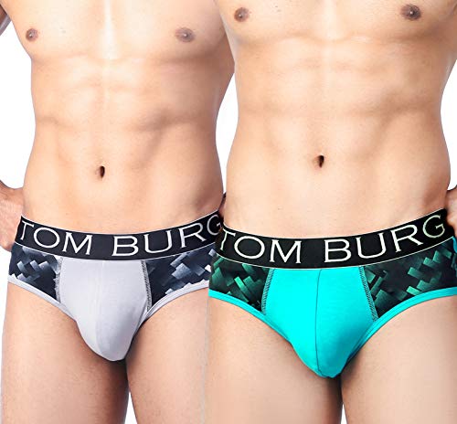 Image of TOM BURG Regular Cotton Designer Casual Smooth & Comfortable Brief for Men (Pack of 2)