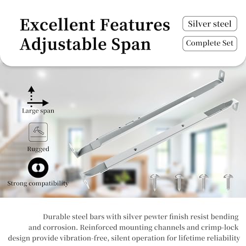 MHB4 Hanger Bar Kit Compatible with Bro-an-Nu-Tone Invent Series Exhaust Fans,for Mounting Exhaust Fans On 16" or 24" Center Joists.(4-Pieces Set with Screws, Noise-Free Installation) by MAYITOP - Used condition - Image 6