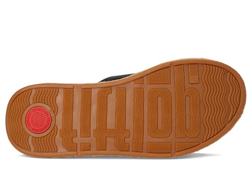 FitFlop Women's F-Mode Espadrille Leather Flatform Cross Slides Wedge Sandal3