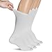 Dr. Scholl's Women's Guaranteed Comfort Diabetic and Circulatory crew 4 Pack Socks ,White, 4-10
