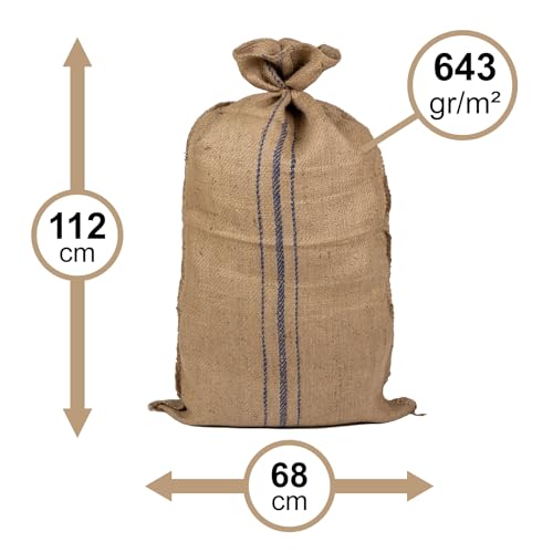 La Cordeline Jutebeutel 68 x 112 cm Premium 643 g/m² Kapazität 100 kg Btwill Natur