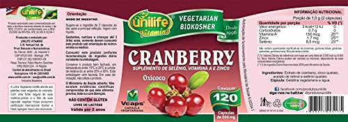 Cranberry - 3 unidades de 120 cápsulas - Unilife