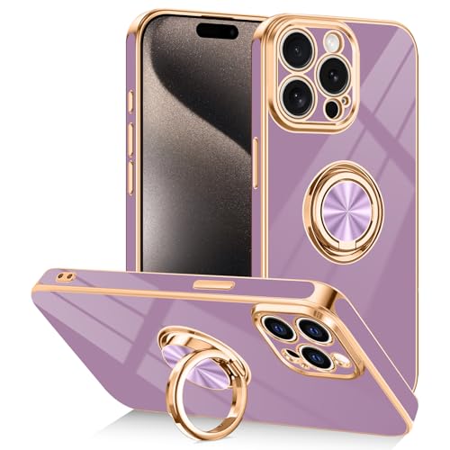 Coque iPhone 15 Pro violette idéale pour la conduite et le streaming