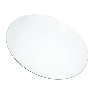 Round Glass Coffee Table Small Living Room End Table Tempered Glass Top