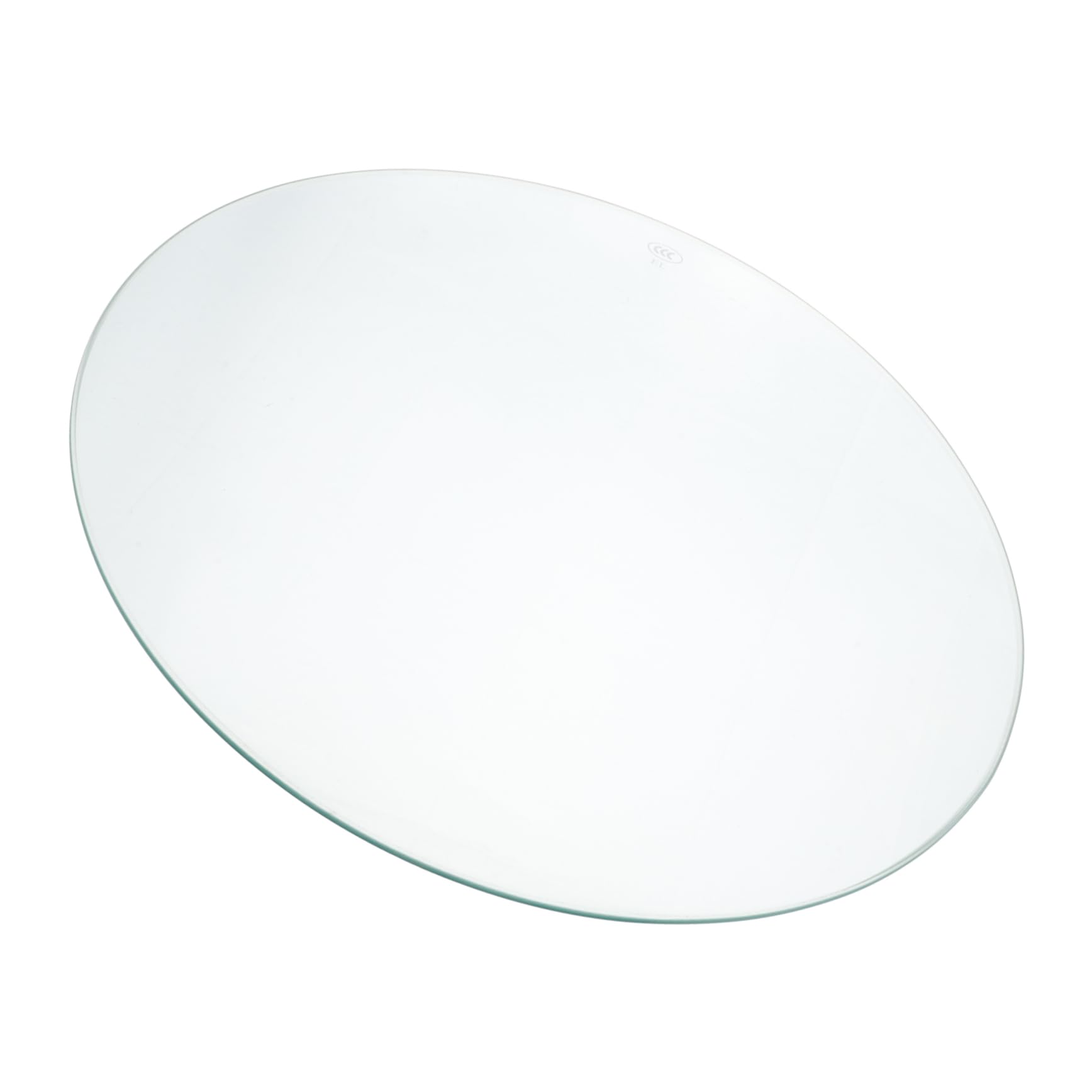 Round Glass Coffee Table Small Living Room End Table Tempered Glass Top